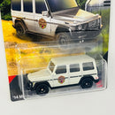 2025 Matchbox Jurassic World Rebirth 14 Mercedes Benz G Class G 550 blanco