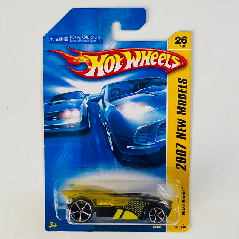 2007 Hot Wheels New Models Buzz Bomb negro OH5 Primera Edición