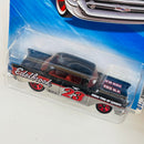 2010 Hot Wheels HW Performance 57 Chevy Bel Air negro con plata metálico 5SP
