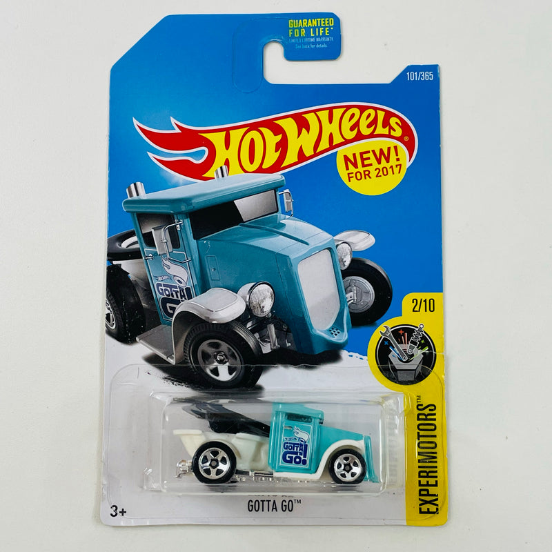 2017 Hot Wheels Experimotors Gotta Go turquesa 5SP Primera Edición