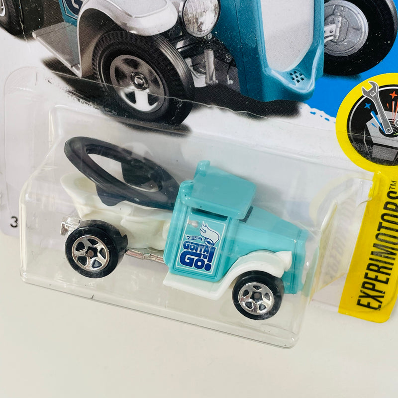 2017 Hot Wheels Experimotors Gotta Go turquesa 5SP Primera Edición