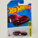 2022 Hot Wheels Experimotors Coupe Clip rojo cherry Primera Edición - Llavero