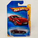 2009 Hot Wheels New Models Fast Felion rojo metálico OH5 Primera Edición - Detalle Tarjeta