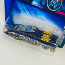 2004 Hot Wheels Demonition Evil Twin 148 azul oscuro metálico 5DOT
