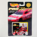 1997 Hot Wheels Pro Racing Premium NASCAR 1st Edition John Andretti 98 RCA Ford Thunderbird rojo con blanco Llantas de Goma Goodyear