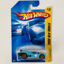 2008 Hot Wheels New Models Prototype H-24 celeste con naranja 5SP Primera Edición