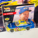 1998 Hot Wheels Pro Racing Premium NASCAR Trading Paint Collector Edition Ted Musgrave 16 Primestar Ford Taurus azul con amarillo Llantas de Goma Goodyear