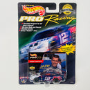 1998 Hot Wheels Pro Racing Premium NASCAR Trading Paint Collector Edition Jeremy Mayfield 12 Mobil 1 Ford Taurus azul con blanco Llantas de Goma Goodyear