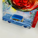 2010 Hot Wheels Walmart Exclusive Holiday Hot Rods 58 Ford Edsel celeste metálico 5SP base ZAMAC