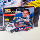 1998 Hot Wheels Pro Racing Premium NASCAR Trading Paint Collector Edition Jeremy Mayfield 12 Mobil 1 Ford Taurus azul con blanco Llantas de Goma Goodyear