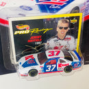 1997 Hot Wheels Pro Racing Premium NASCAR 1st Edition Superspeedway Jeremy Mayfield 37 Kmart Ford Thunderbird blanco Llantas de Goma Goodyear