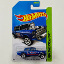 2014 Hot Wheels HW Workshop 55 Chevy Bel Air Gasser azul 5SP - Básico del STH