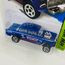 2014 Hot Wheels HW Workshop 55 Chevy Bel Air Gasser azul 5SP - Básico del STH