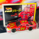 1997 Hot Wheels Pro Racing Premium NASCAR 1st Edition Superspeedway Bill Elliott 94 McDonalds Ford Thunderbird rojo Llantas de Goma Goodyear