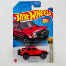 2022 Hot Wheels Baja Blazers 95 Jeep Cherokee rojo BLOR Primera Edición