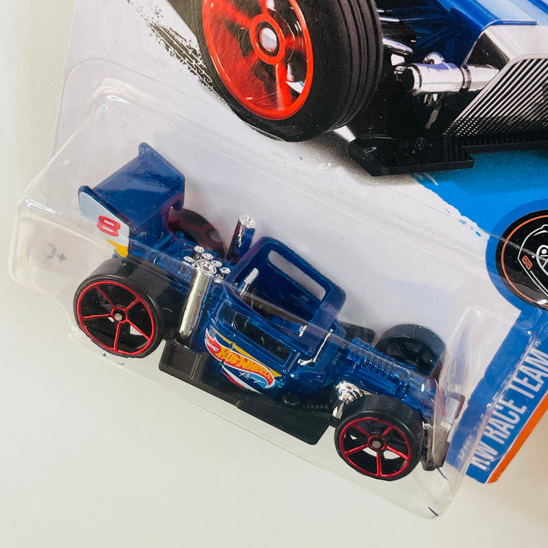 2016 Hot Wheels HW Race Team Bone Speeder azul metálico OH5 Primera Edición