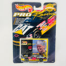 1997 Hot Wheels Pro Racing Premium NASCAR 1st Edition Superspeedway David Green 96 CAT Caterpillar Chevrolet Monte Carlo negro con amarillo Llantas de Goma Goodyear