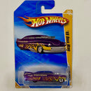 2010 Hot Wheels New Models 49 Drag Mercury morado metálico con flamas 5SP Primera Edición