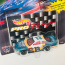 1998 Hot Wheels Pro Racing Premium NASCAR Trading Paint Collector Edition Jerry Nadeau 13 FirstPlus Financial Ford Taurus blanco Llantas de Goma Goodyear