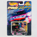 1997 Hot Wheels Pro Racing Premium NASCAR 1st Edition Superspeedway Jeff Burton 99 Exide Ford Thunderbird negro con fucsia Llantas de Goma Goodyear