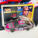 1997 Hot Wheels Pro Racing Premium NASCAR 1st Edition Superspeedway Jeff Burton 99 Exide Ford Thunderbird negro con fucsia Llantas de Goma Goodyear