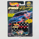 1998 Hot Wheels Pro Racing Premium NASCAR Trading Paint Collector Edition Jerry Nadeau 13 FirstPlus Financial Ford Taurus blanco Llantas de Goma Goodyear