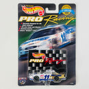 1998 Hot Wheels Pro Racing Premium NASCAR 1st Edition Brett Bodine 11 Paychex Ford Taurus blanco Llantas de Goma Goodyear