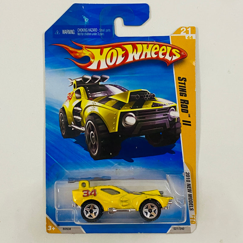2010 Hot Wheels New Models Sting Rod II amarillo 5SP Primera Edición
