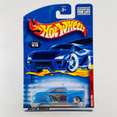 2001 Hot Wheels Monsters Tail Dragger 41 Ford Coupe 078 azul LW base ZAMAC