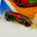 2011 Hot Wheels New Models El Superfasto rojo con verde OH5 Primera Edición