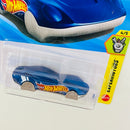 2026 Hot Wheels Experimotors El Segundo Coupe Clip azul metálico HW Racing base ZAMAC - Llavero