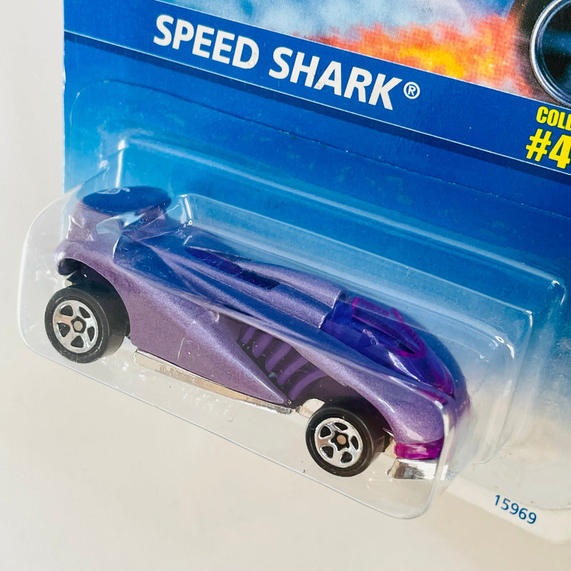 1997 Hot Wheels Speed Shark 458 morado 5SP