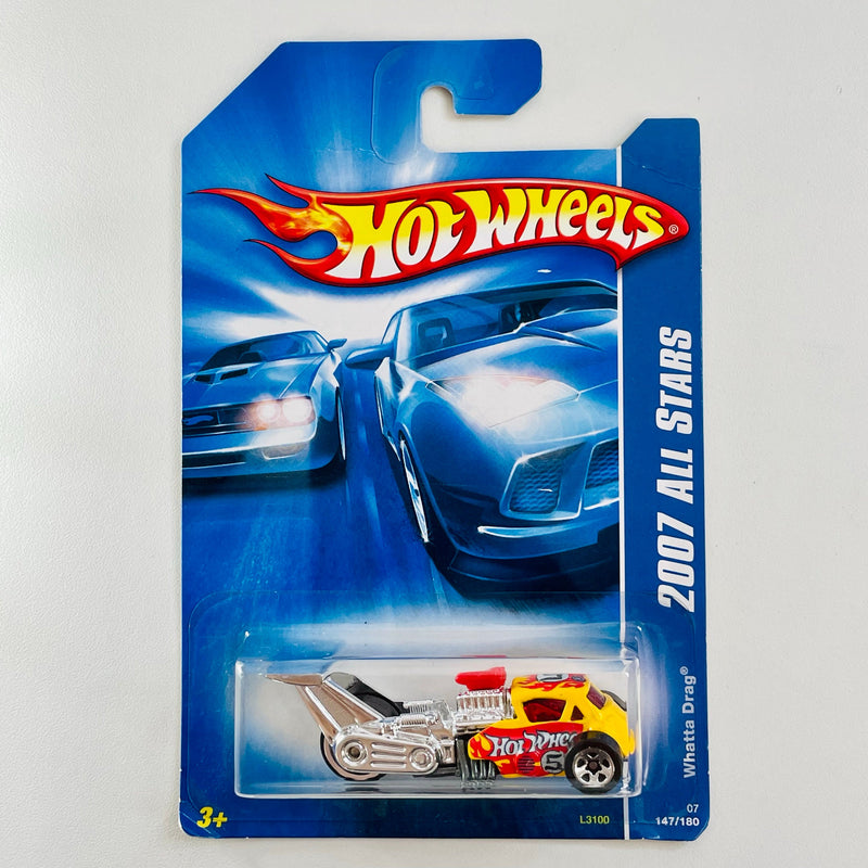 2007 Hot Wheels All Stars Whatta Drag amarillo 5SP