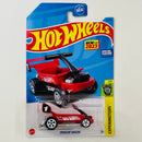 2023 Hot Wheels Experimotors Draggin' Wagon rojo 5SP base ZAMAC Primera Edición
