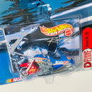 1999 Hot Wheels Racing NASCAR Deluxe Big Kmart Route 66 Darrell Waltrip 66 Scorchin Scooter rojo con azul MC3 base ZAMAC