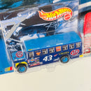 2000 Hot Wheels Racing NASCAR Limited Edition 1/25,000 Deluxe STP John Andretti 43 School Bus azul Llantas de Goma Goodyear