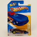 2012 Hot Wheels New Models Funny Side Up azul 5SP base ZAMAC Primera Edición