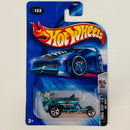 2004 Hot Wheels Final Run Hot Seat 133 celeste cromado 5SP base ZAMAC Última Producción