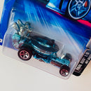 2004 Hot Wheels Final Run Hot Seat 133 celeste cromado 5SP base ZAMAC Última Producción