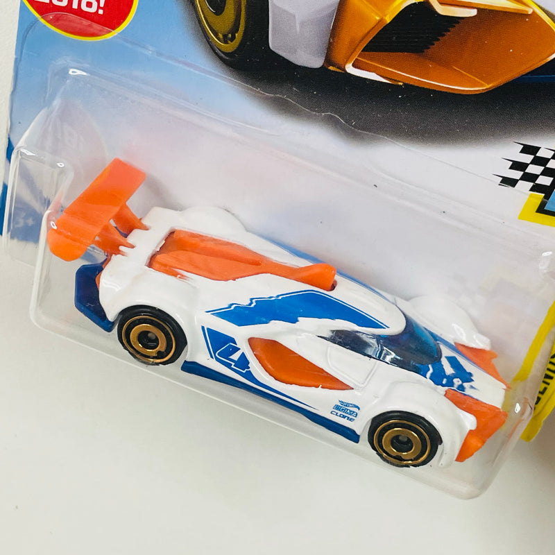 2018 Hot Wheels Legends of Speed Mach Speeder blanco AD Primera Edición