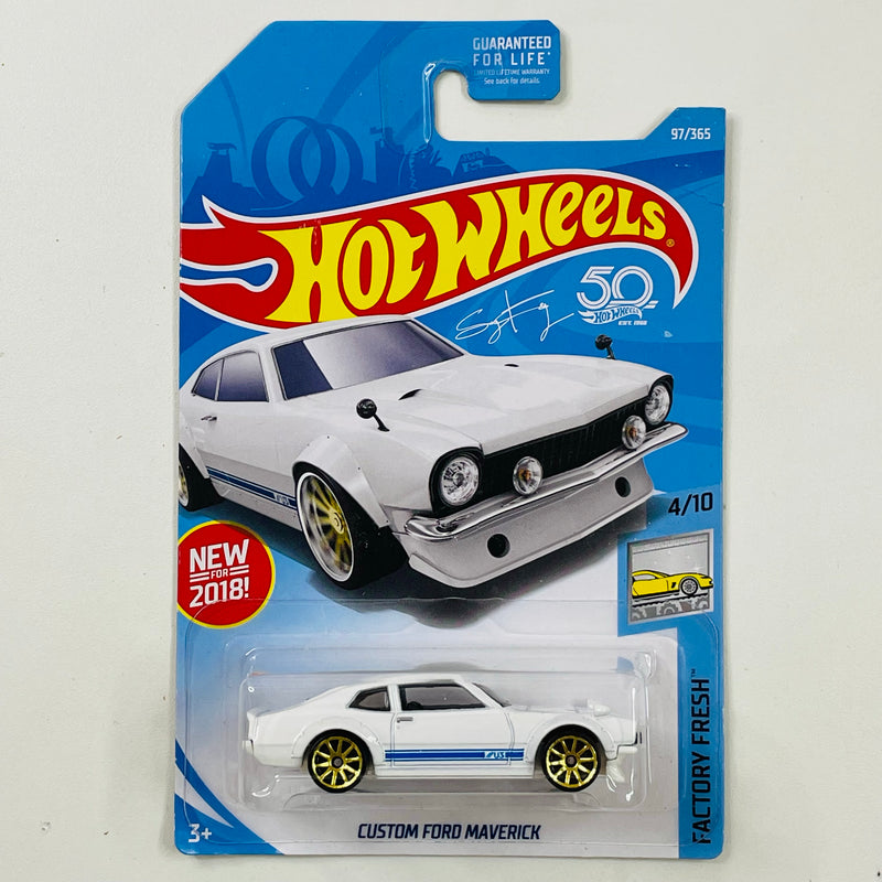 2018 Hot Wheels Factory Fresh Sung Kang Custom Ford Maverick blanco 10SP Primera Edición