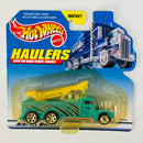 2000 Hot Wheels Haulers Hot Rod Crane Truck Camión Grúa verde 6DOT Primera Edición