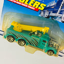 2000 Hot Wheels Haulers Hot Rod Crane Truck Camión Grúa verde 6DOT Primera Edición