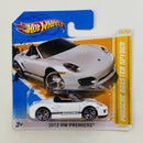 2012 Hot Wheels HW Premiere Porsche Boxster Spyder blanco PR5 Blíster Europeo Primera Edición