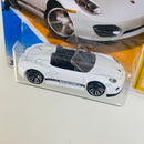 2012 Hot Wheels HW Premiere Porsche Boxster Spyder blanco PR5 Blíster Europeo Primera Edición