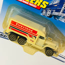2000 Hot Wheels Haulers Firestone Hot Rod Wagon Camión de Carga blanco 8DOT Primera Edición - Detalle Burbuja