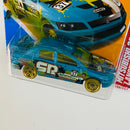 2012 Hot Wheels Thrill Racers Swamp Rally Mitsubishi 2008 Lancer Evolution verde azulado PR5 Blíster Europeo