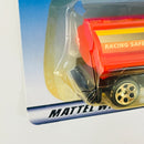 2000 Hot Wheels Haulers Simpson Racing Safety Hot Rod Tank Truck Camión Cisterna negro 6SP Primera Edición - Detalle Burbuja