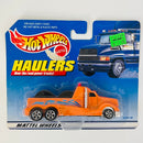 1999 Hot Wheels Haulers Modern Cable Truck Camión Portacables naranja 5SP Primera Edición