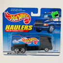 1999 Hot Wheels Haulers Custom Cabover Hauler Camión de Carga negro 3SP Primera Edición
